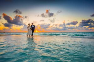 Sposi sul mare alle Maldive